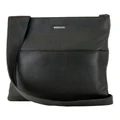 Joan Weisz Front Zip Pocket Sling Bag Large in Black