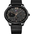 Tommy Hilfiger Multi-Function Black Mesh Bracelet Men's Watch Black