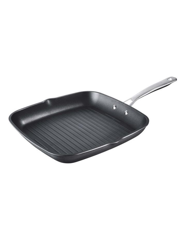 The Cooks Collective One Hard Anodised Grill Pan 28cm in Black