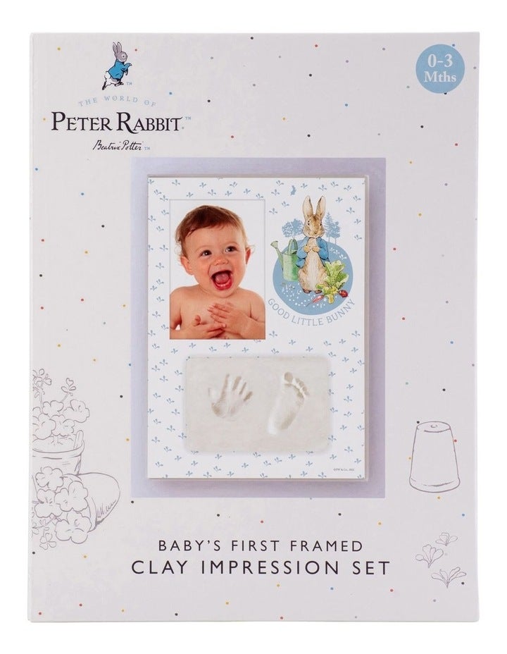Peter Rabbit Baby Hand And Foot Clay Frame Gift Set in Multicolour Assorted