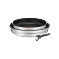 Jamie Oliver by Tefal Ingenio Induction Frypan 3 Piece Set in Stainless Steel