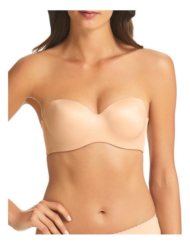 Fine Lines Memory Silicone Free Strapless Bra in Sand Beige 14 D
