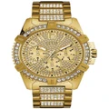 Guess Frontier Gold Stainless Steel Chronograph Watch W0799G2 Gold