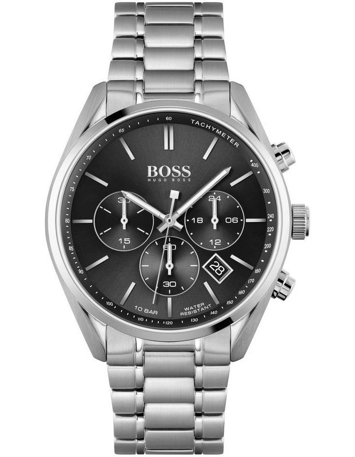 HUGO BOSS Champion 44mm Black Stainless Steel Chrono Watch 1513871 Black No Size