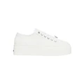 Windsor Smith Ruby Platform Sneaker in White Canvas White 10