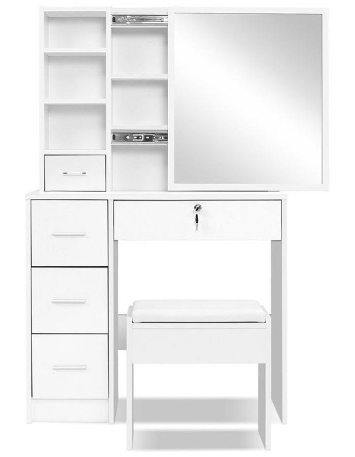 Artiss Dressing Table Stool Mirror in White