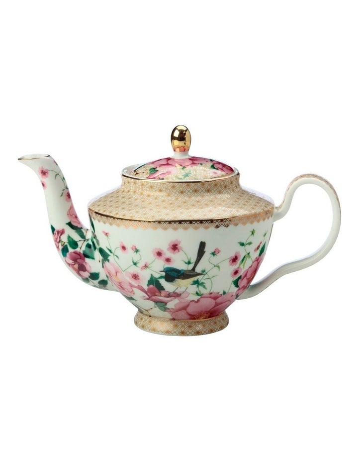 Maxwell & Williams Teas And C's Silk Road Teapot With Infuser 500ml Gift Boxed in White