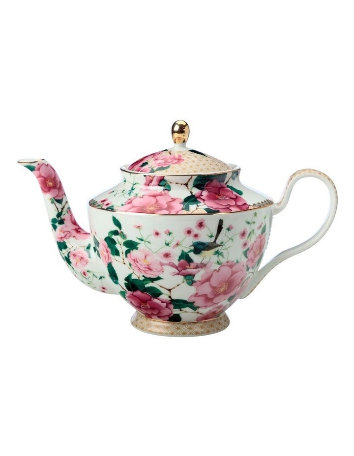Maxwell & Williams Teas and C's Silk Road Teapot With Infuser 1L Gift Boxed in White Assorted