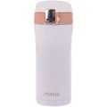 Oasis Stainless Steel Flip-Top Vacuum Flask 450ml White