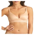 Fine Lines Supersoft Wirefree T-shirt Bra in Sand Natural 14 B