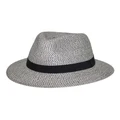Rigon Lionel Fedora Hat In Black Blk/White