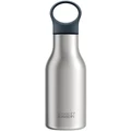Joseph Joseph Loop Water Bottle 500ml in Brushed/Anthracite Silver