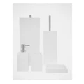 Vue Lotus Bathroom Accessories White Toilet Roll Holder