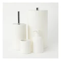 Vue Alma Bathroom Accessory Range in White Toilet Roll Holder