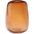 Linen House Indiana Vase 22cm In Amber Brown