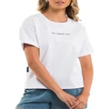 All About Eve Washed Tee in White 10