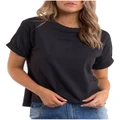 All About Eve Washed Tee in Washed Black 6