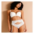 Chloe & Lola Lace Suspender in Ivory White 12