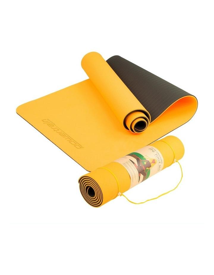 PowerTrain Eco Friendly 8mm Yoga Mat Yellow/Black No Colour