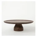 Heritage Cake Stand in Walnut Look Brown