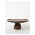 Heritage Cake Stand in Walnut Look Brown