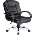 Artiss Executive PU Leather Office Desk Computer Chair Black