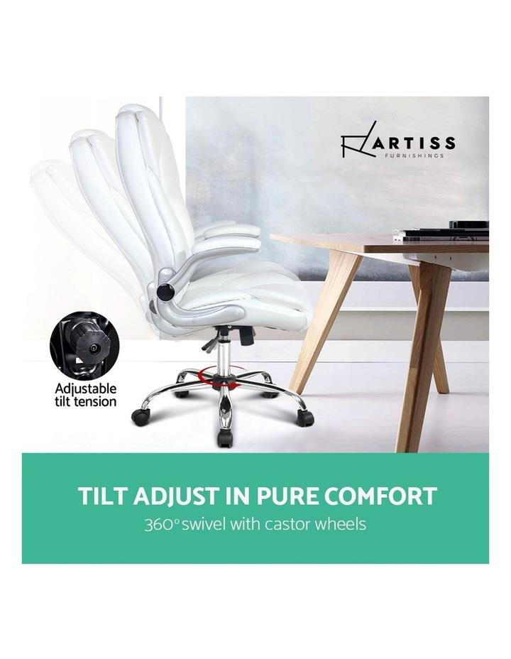 Artiss PU Leather Executive Office Desk Chair White