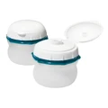 OXO Prep And Go 2-Piece Silicone Squeeze Bottles White