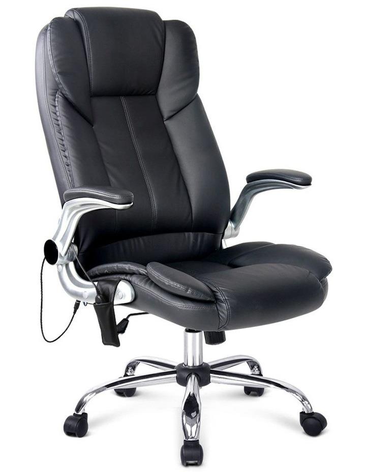 Artiss 8 Point PU Leather Massage Chair Black