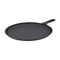 The Cooks Collective Cast Iron Seasoned Pizza Pan 26.5cm in Black
