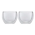 Maxwell & Williams Blend Double Wall Cup Set of 2 250ml in Clear