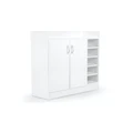 Sarantino Shoe Cabinet Rack Storage Organiser 80 x 30 x 90cm White