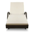 Gardeon Outdoor Sun Lounge Chair with Cushion Grey