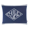 Tommy Hilfiger Diamond Monogram Knit Square Cushion Navy
