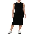 Ripe Layered Knit Nursing Dress in Black XL