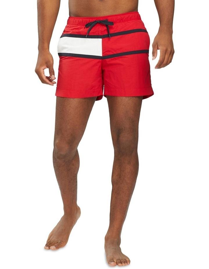 Tommy Hilfiger Core Flag Swimshort in Red M