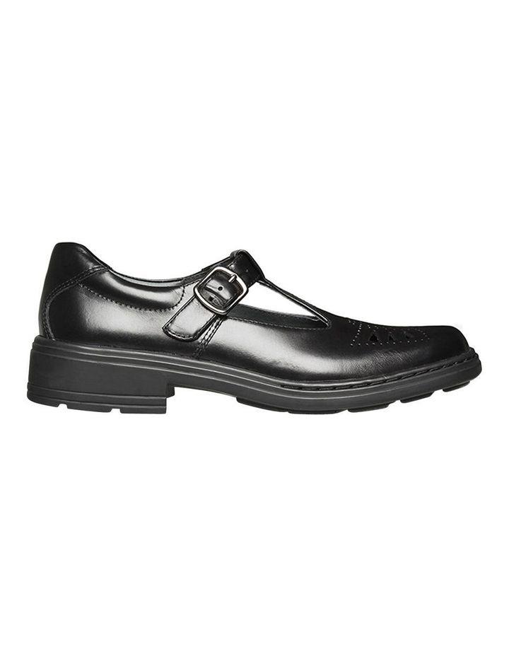 Clarks Ingrid Junior School Shoes Black 011 G
