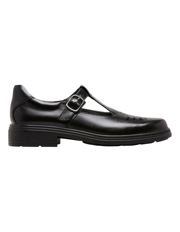 Clarks Ingrid Senior School Shoes Black 8.5 F
