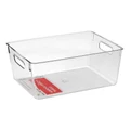 BOXSWEDEN BoxSweden Crystal Plastic Storage Container Large Fridge/Pantry Organiser 28cm