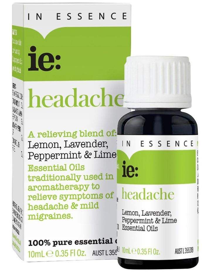 In Essence Headache Pure Essential Oil Blend 10ml Assorted