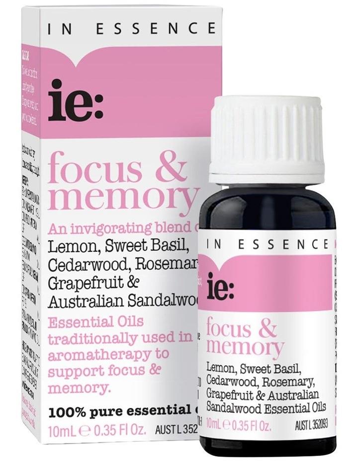 In Essence Focus and Memory Pure Essential Oil Blend 10ml Assorted