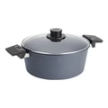 WOLL Diamond Lite Induction Stock Pot With Lid Boxed 24cm 5L in Grey
