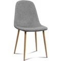 Artiss 4x Adamas Fabric Dining Chairs Grey