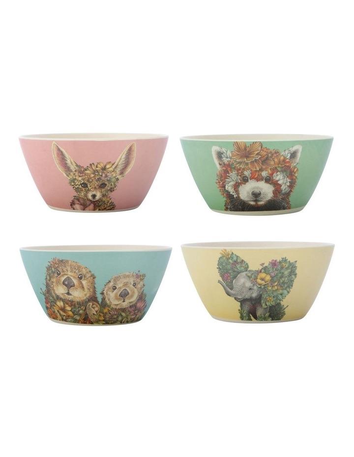 Maxwell & Williams Marini Ferlazzo Wild Planet Bamboo Bowl 14.5cm Set of 4 Assorted Boxed Assorted