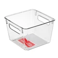BOXSWEDEN Crystal Plastic Storage Container 15cm Medium Fridge/Pantry Organiser