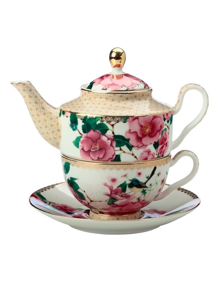 Maxwell & Williams Teas And C's Silk Road Tea For One With Infuser 380ml Gift Boxed in White