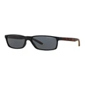 Arnette AN4185 Slickster Black Polarised Sunglasses Grey