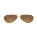 Ralph Lauren RA4004 Gold Polarised Sunglasses Brown