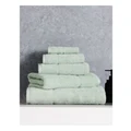 Vue Combed Cotton Ribbed Towel Range in Sage Bath Towel