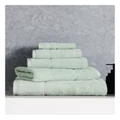 Vue Combed Cotton Ribbed Towel Range in Sage Bath Sheet